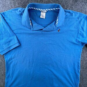 Disney Polo Mens XL Blue Walt Disney World Embroidered Short Sleeve Collared